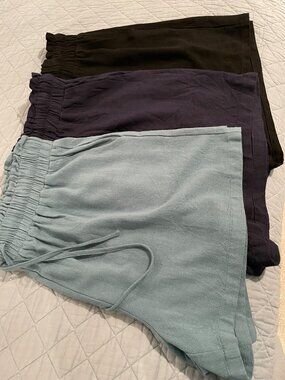 Linen Shorts Bundle of 3